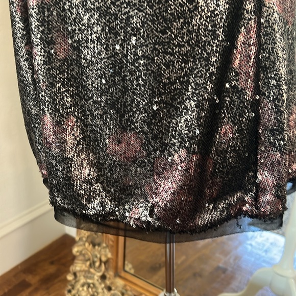 FREE PEOPLE INTIMACY MOODY FLORAL COMBO SEQUENCE MINI DRESS SIZE MEDIUM! GUC - Picture 6 of 11